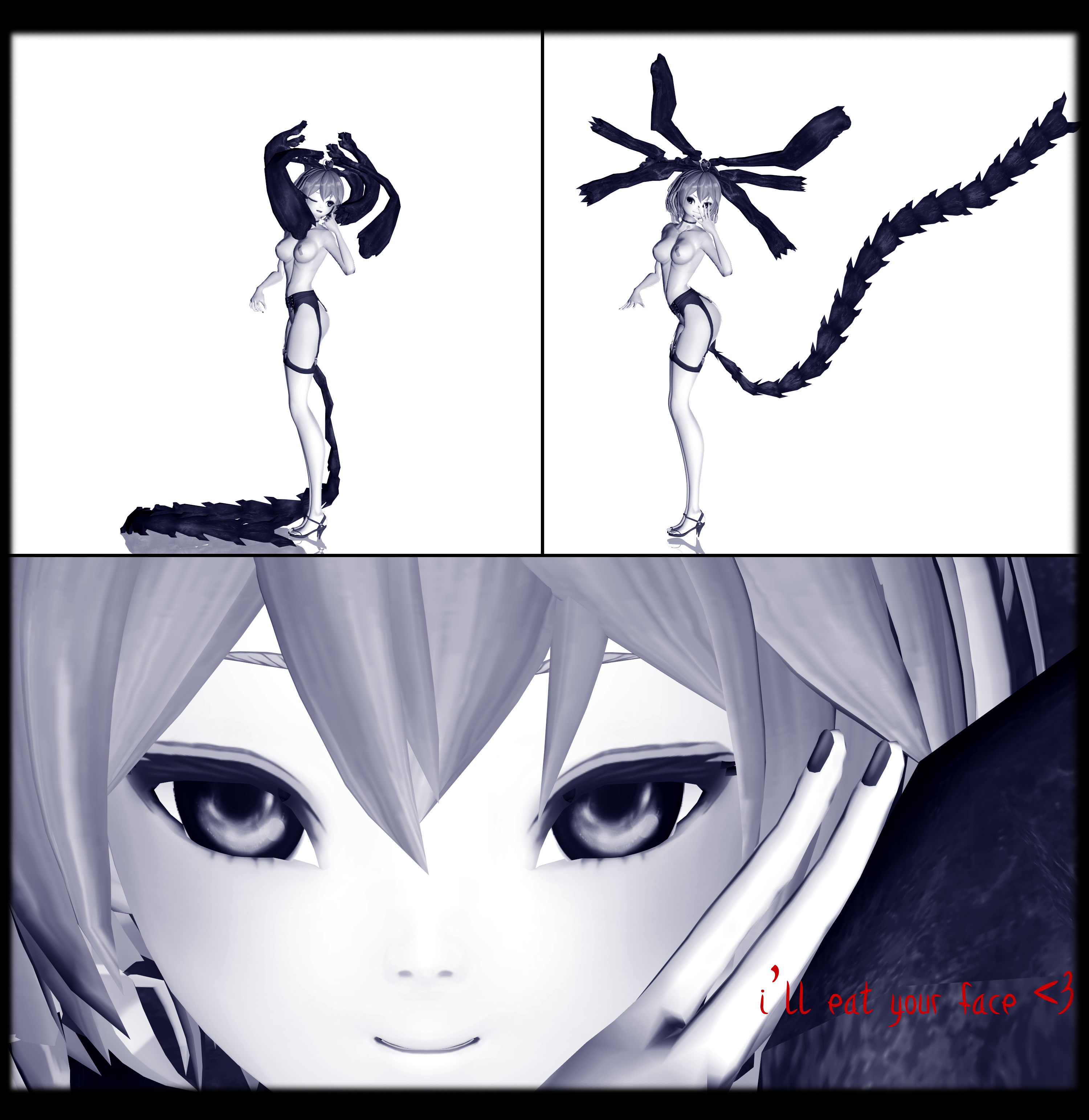 Free Wallpaper: Anime Girl Uwu Face