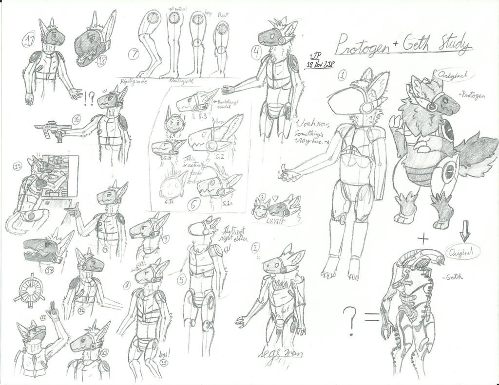Protogen Draw Guide Protogen Study by The-Combine-Engineer on DeviantArt