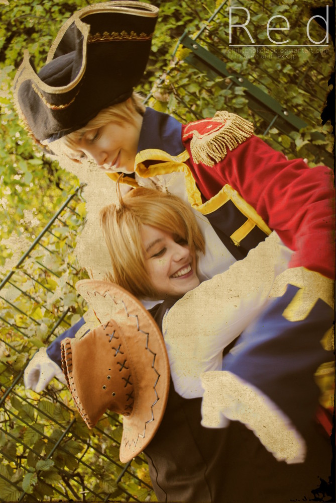 Hetalia - Cowboy America and Pirate England