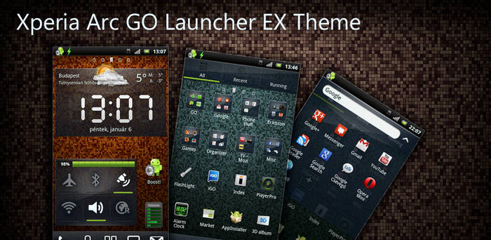 Xperia Arc Go Launcher Ex Theme - released