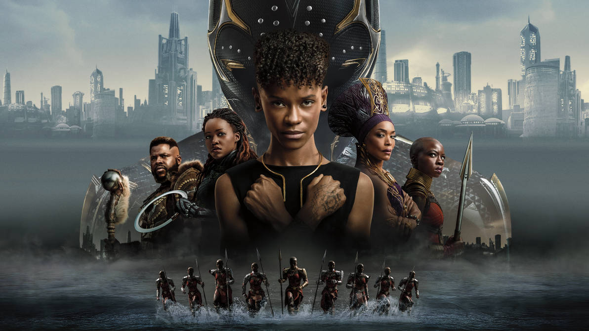 Ваканда навеки на русском. Чёрная пантера 2 - Ваканда навеки (Black Panther - Wakanda Forever), 2022 Постер.