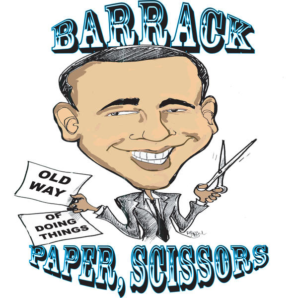 Barack paper scissors