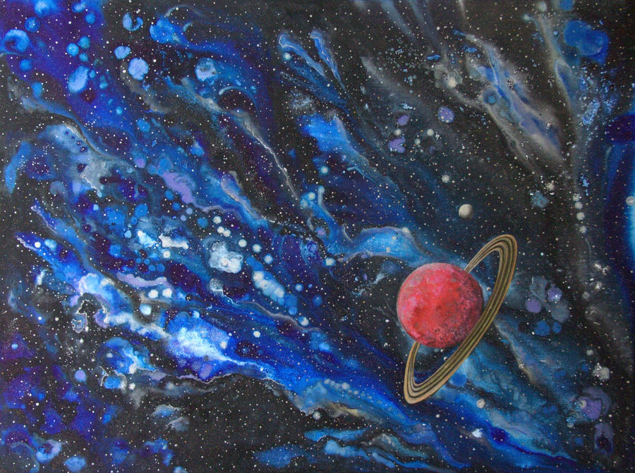 Red ringed planet by amyhooton on DeviantArt