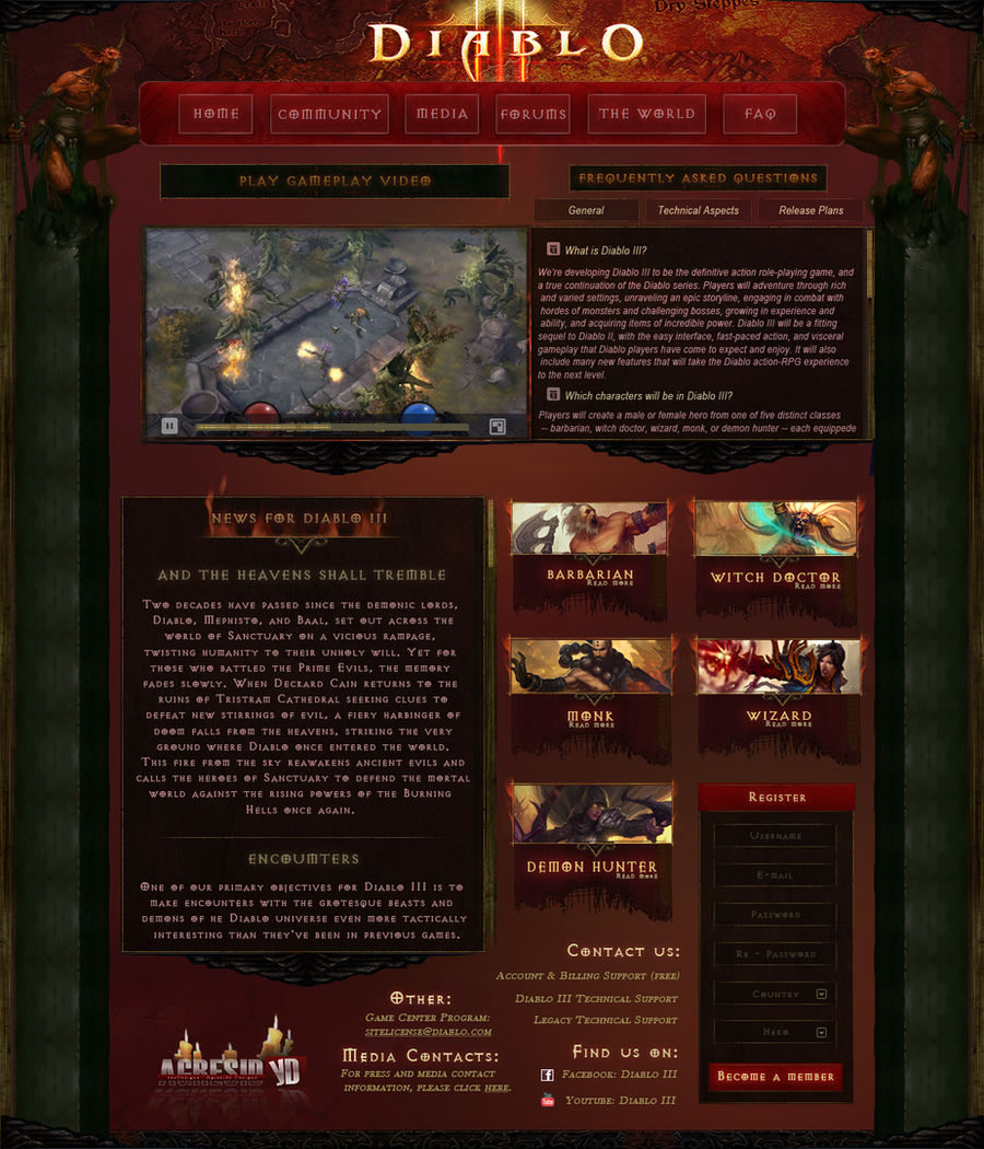 Diablo 3 site