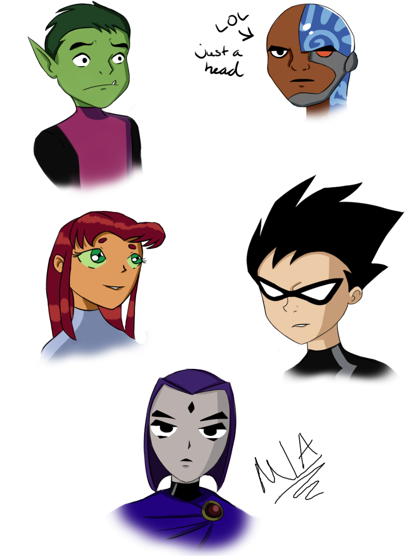 Teen Titans Headshots