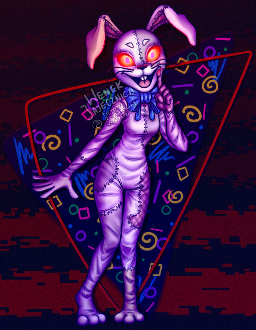 SPEEDPAINT] Vanny & Glitchtrap (FNaF Security Breach) 