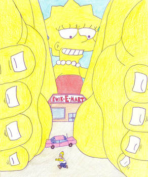 Giantess Lisa Simpson