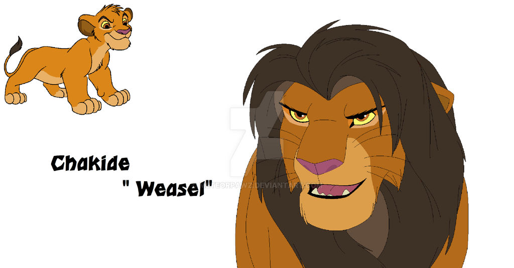 Chakide Chakide-The lion raised as a weasel by MeteorPawz on DeviantArt