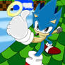 classic sonic in green hill zone