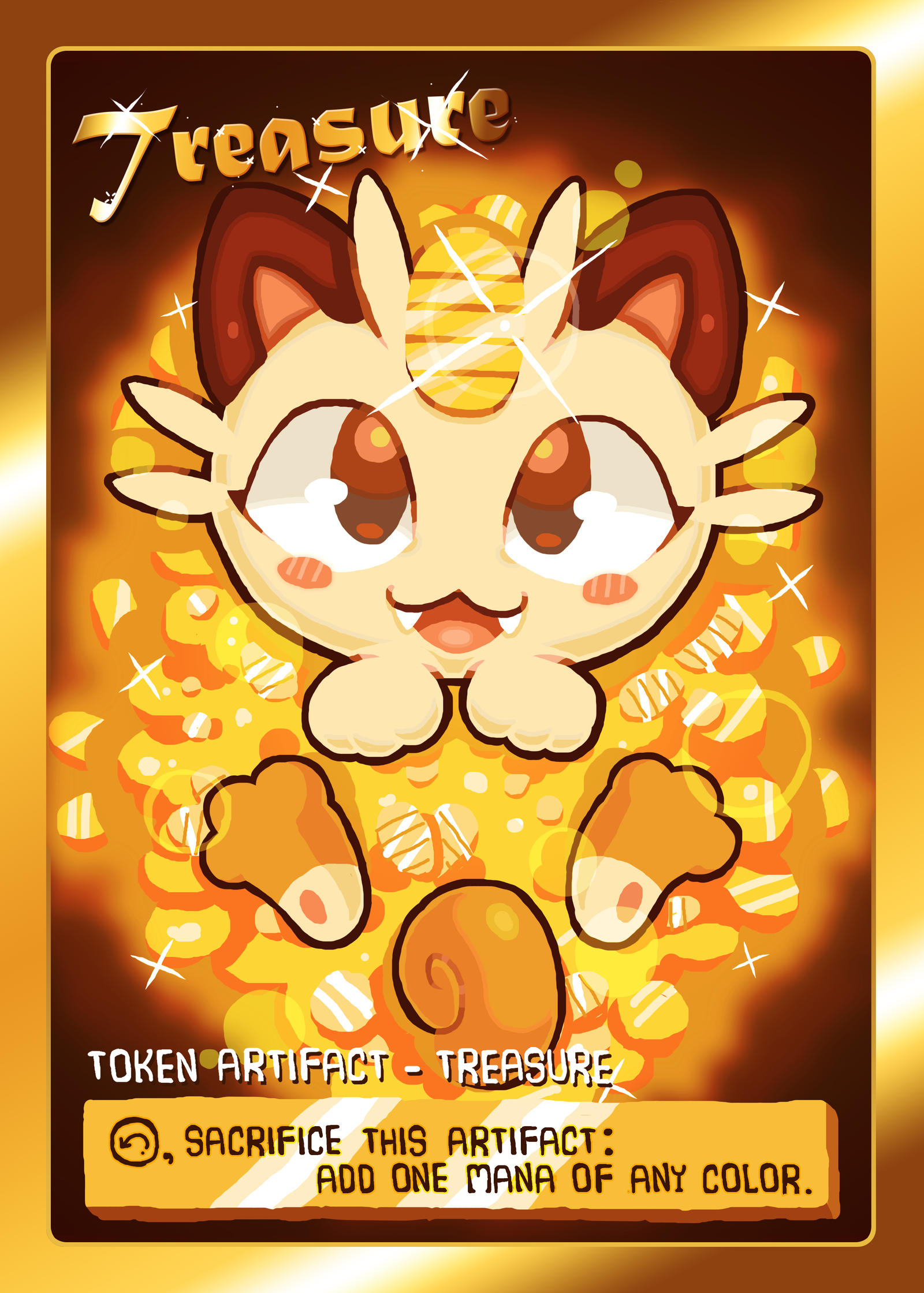 Pokemon Token Transparency Pokemon MTG Token - Treasure by KyleOliver-Art on DeviantArt