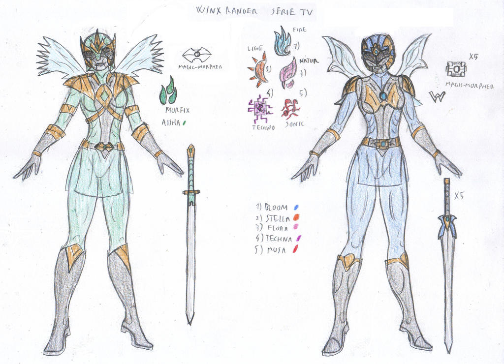 Winx Rangers Winx Rangers SerieTV by saramus01 on DeviantArt