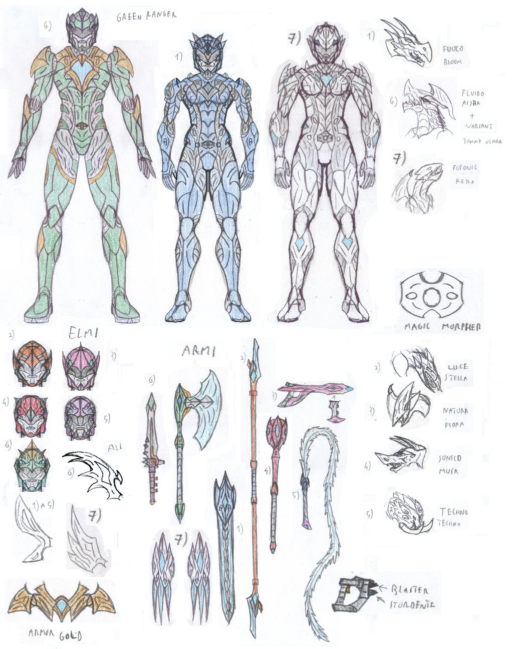 Winx Rangers Winx Rangers Force by saramus01 on DeviantArt