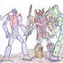 Megazord VS Garada K7 e Doublas M2