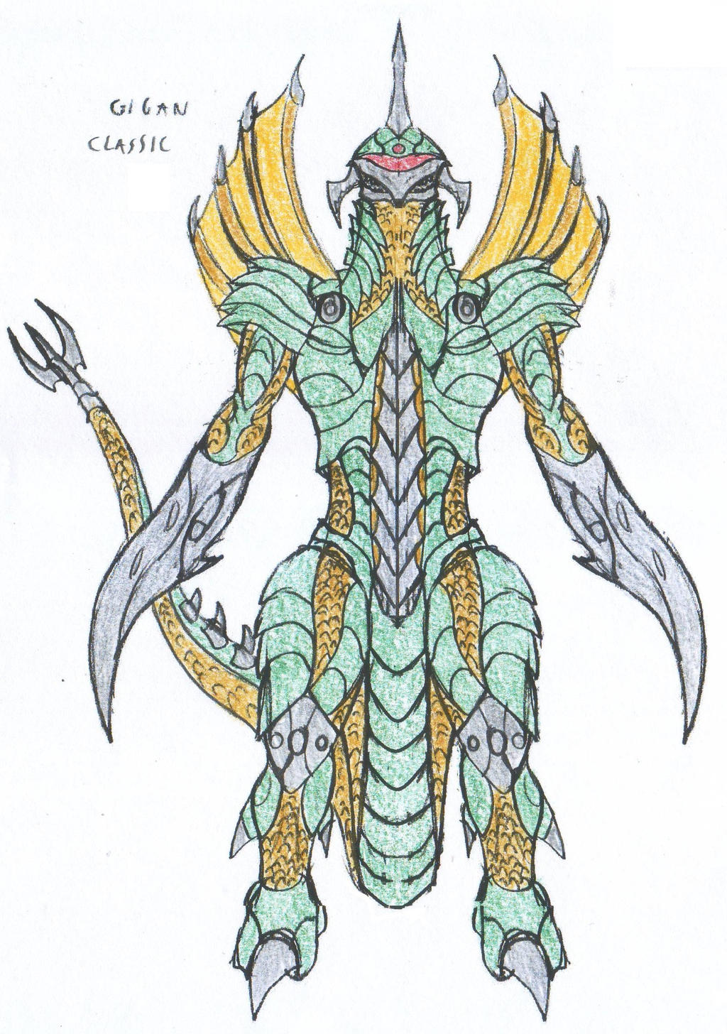 Gigan Classic by saramus01 on DeviantArt