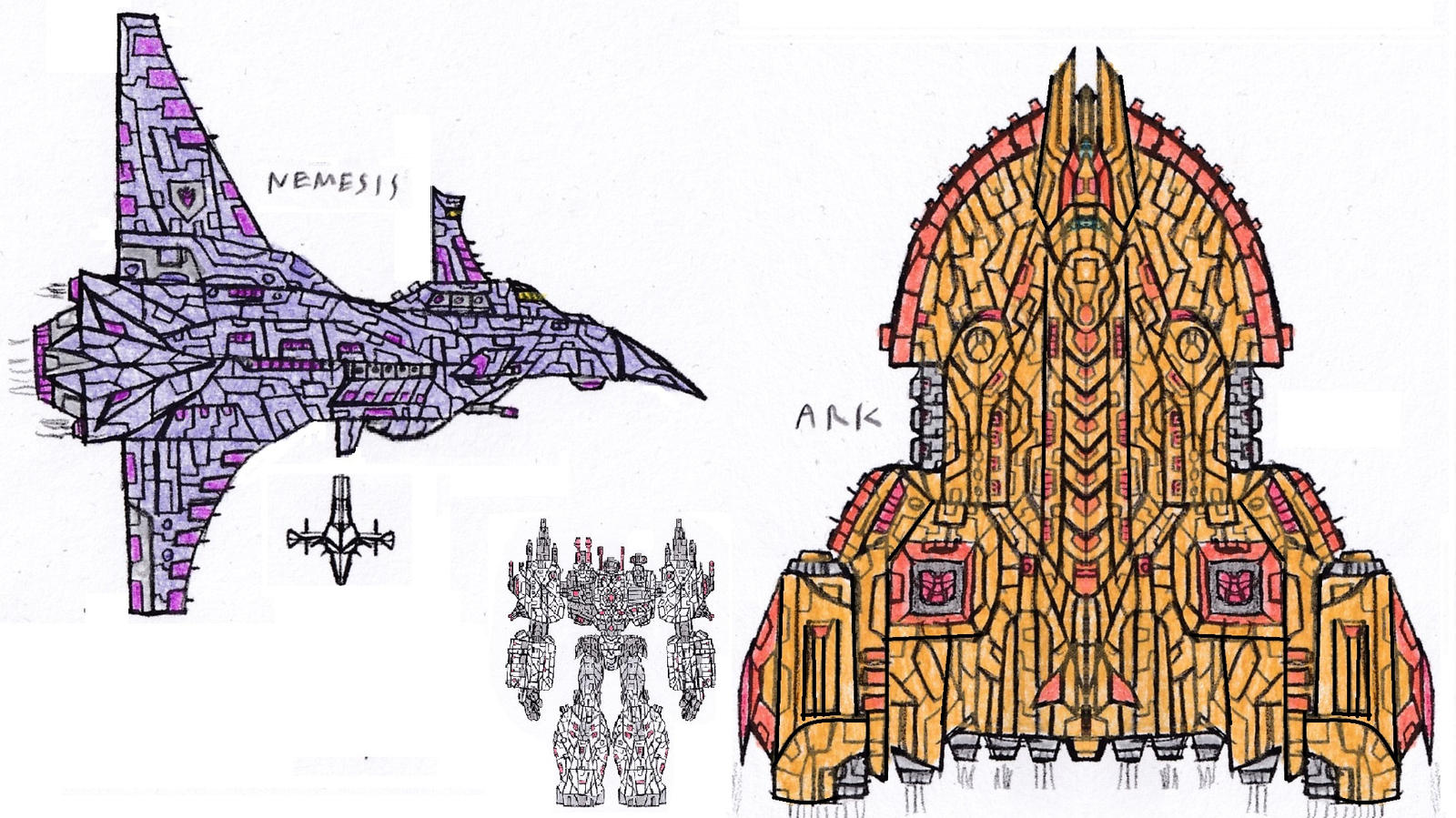 Nemesis VS Ark : Transformers by saramus01 on DeviantArt