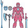 Power Rangers - Men's Armor, plus Weapons.
