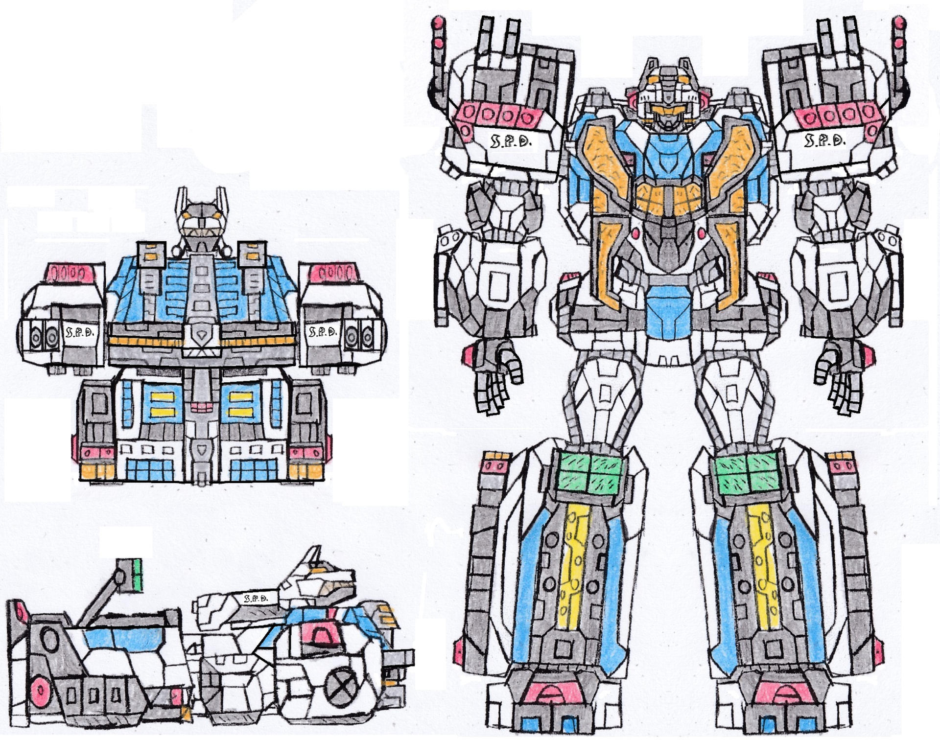 Power Rangers SPD Delta Command Megazord