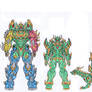 Green Dragon : Dinoroids Knights