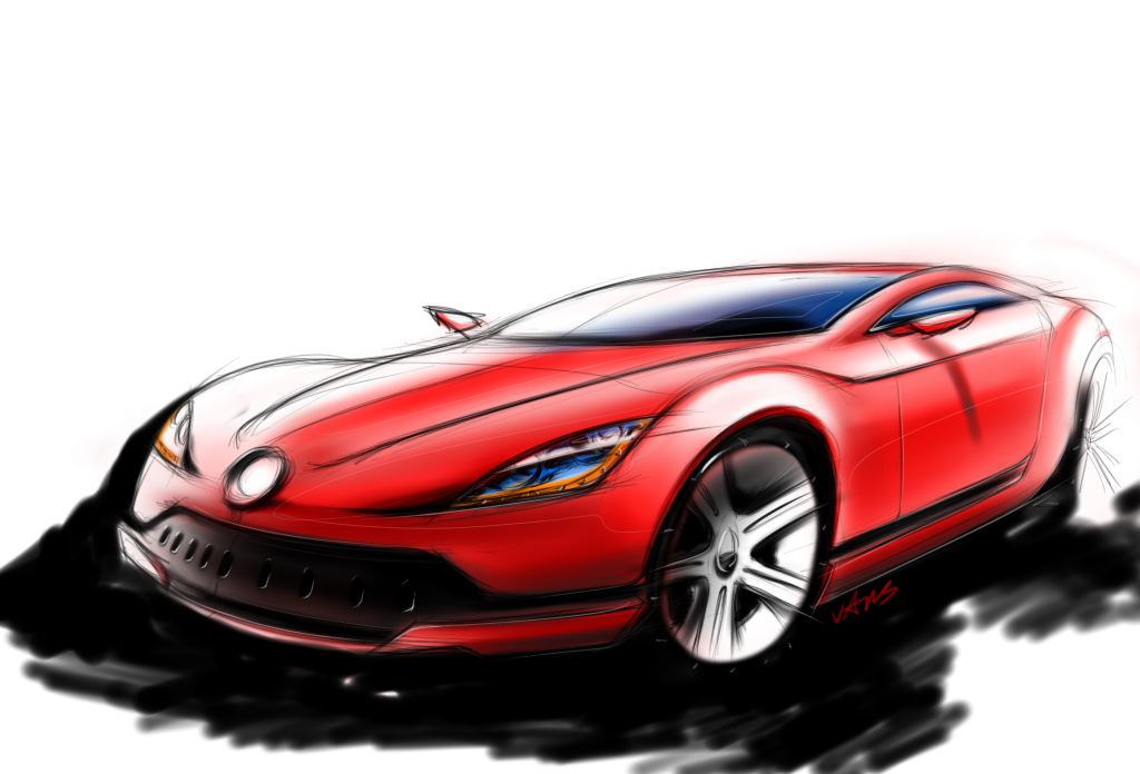 concept red coupe