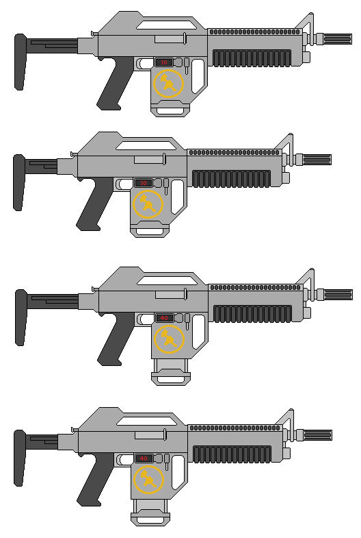 Pulse Rifle 8 Bit Rebel Pulse Rifles by FedNetWorking on DeviantArt