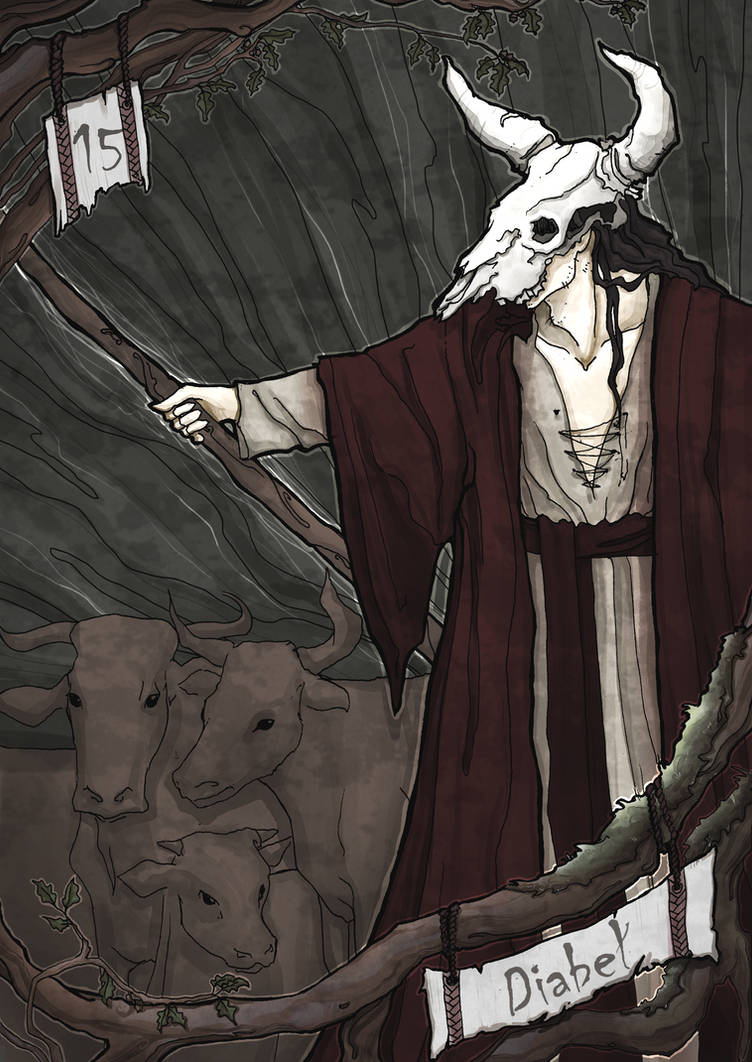 Slavic Tarot The Devil By Quenavair On DeviantArt slavic-tarot-the-devil-by-quenavair-on-deviantart