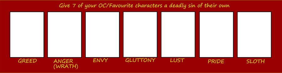 Seven Deadly Sins Meme By Blackrhinoranger On Deviantart Seven Deadly Sins Meme By Blackrhinoranger On Deviantart