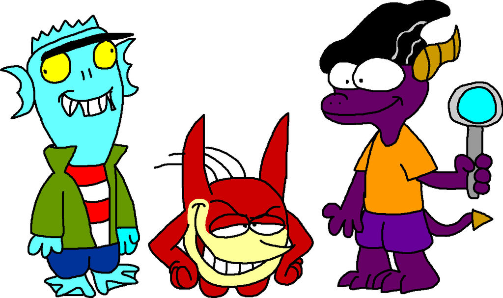Spyro, Gill and Trigg as Ed, Edd n Eddy