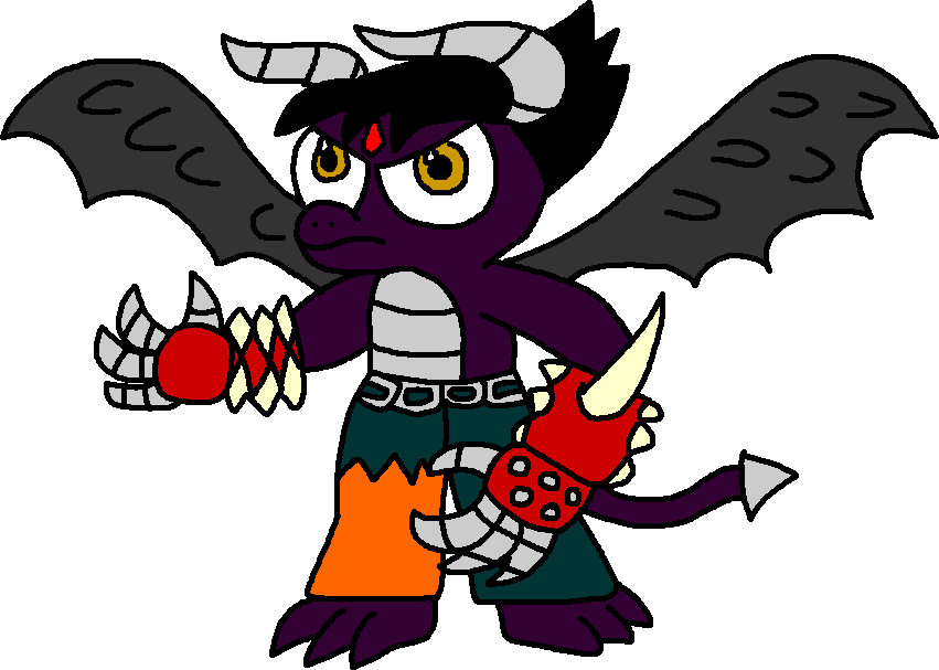 Dark Spyro as Devil Jin