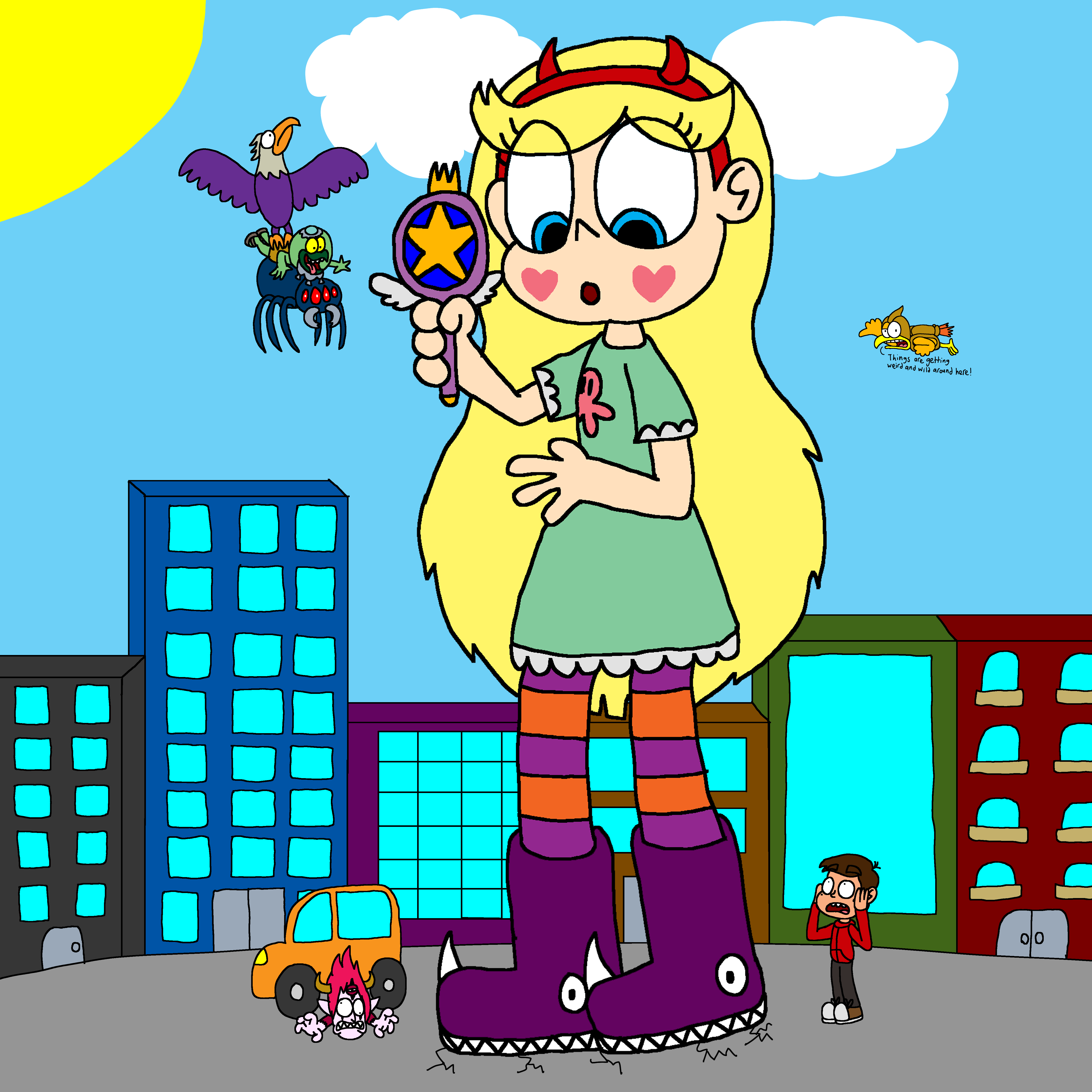 Giantess star butterfly Secret New