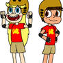 Star and Marco as the Red Jaguars