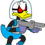 Donald Duck as Mr. Freeze