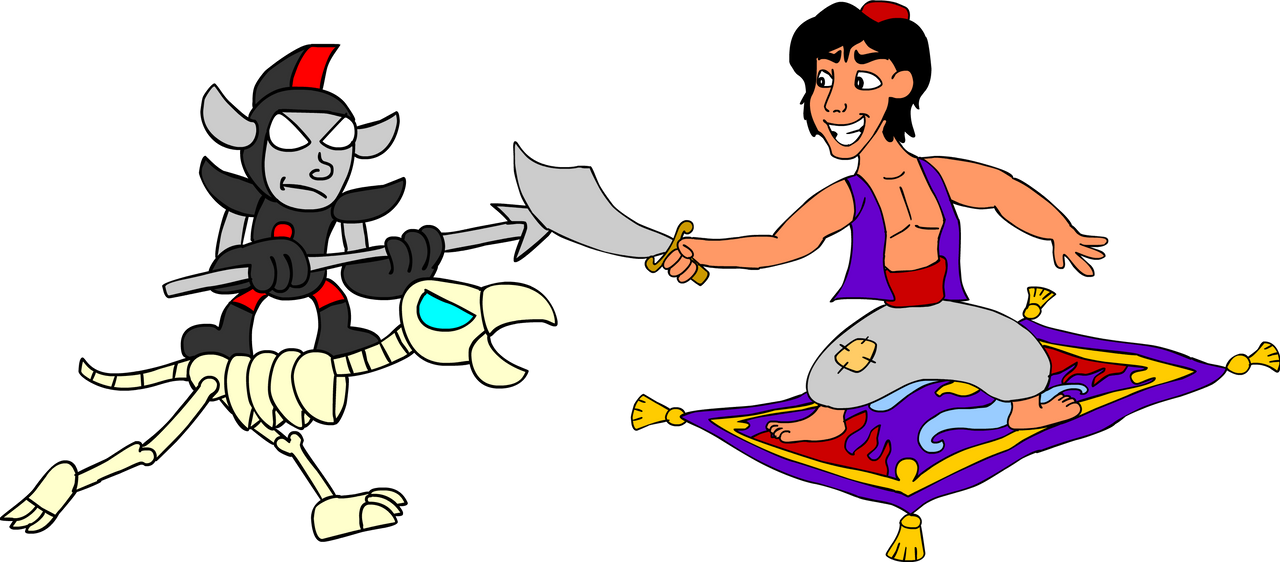 Aladdin X Rider Fright Rider vs Aladdin (ft. Ozzy and Carpet) by Blackrhinoranger on ...