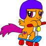 Scootaloo on her scooter