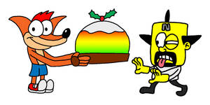 Merry Crashmas 1 - Wumpa Fruit Cake