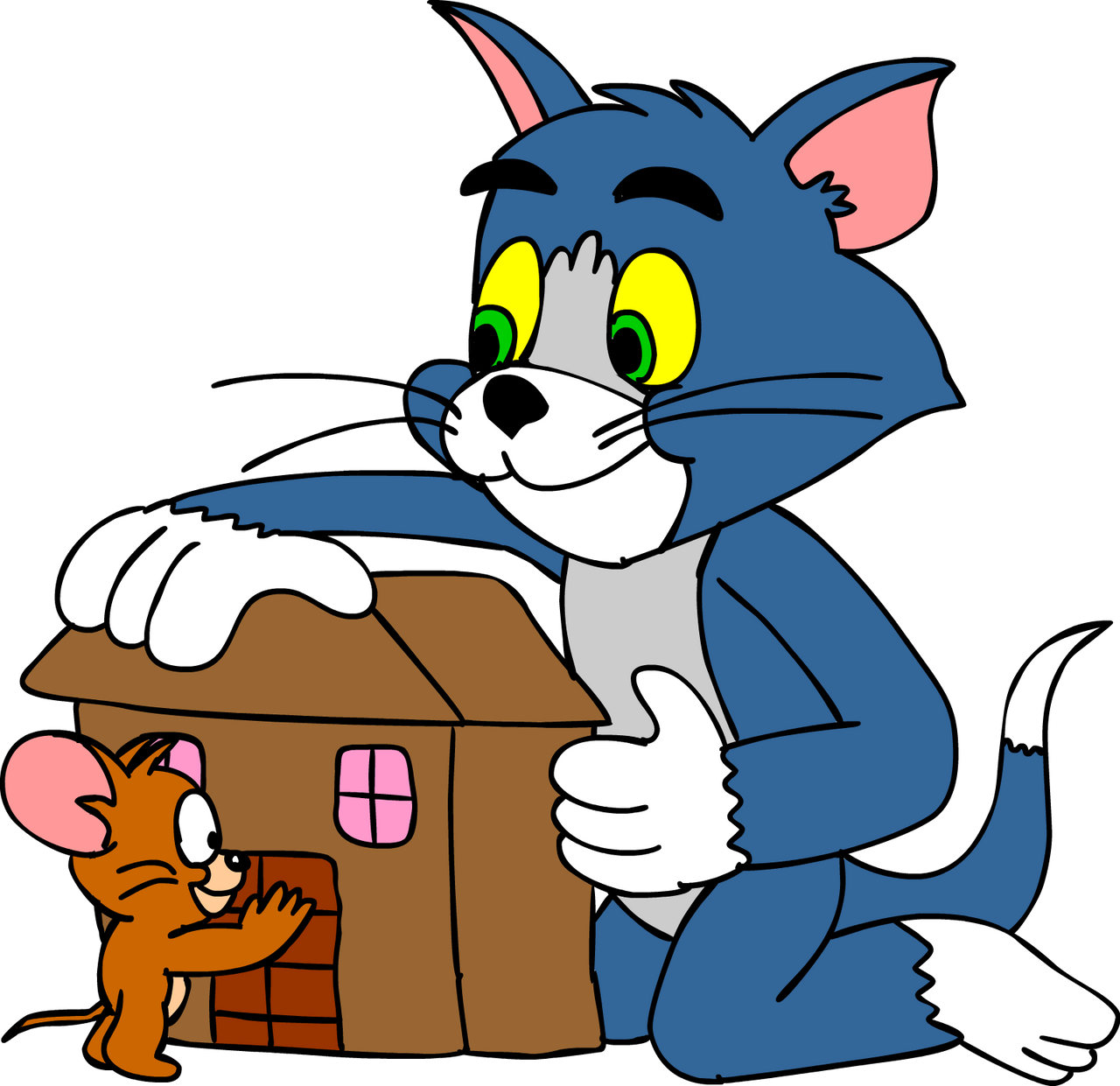 Tom and Jerry making a gingerbread house by Blackrhinoranger on DeviantArt