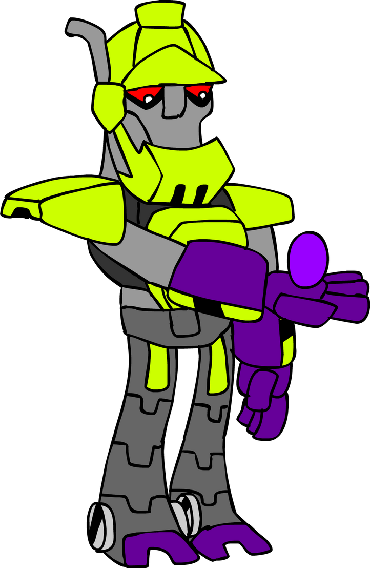 Scrapper with Purple Egg by Blackrhinoranger on DeviantArt