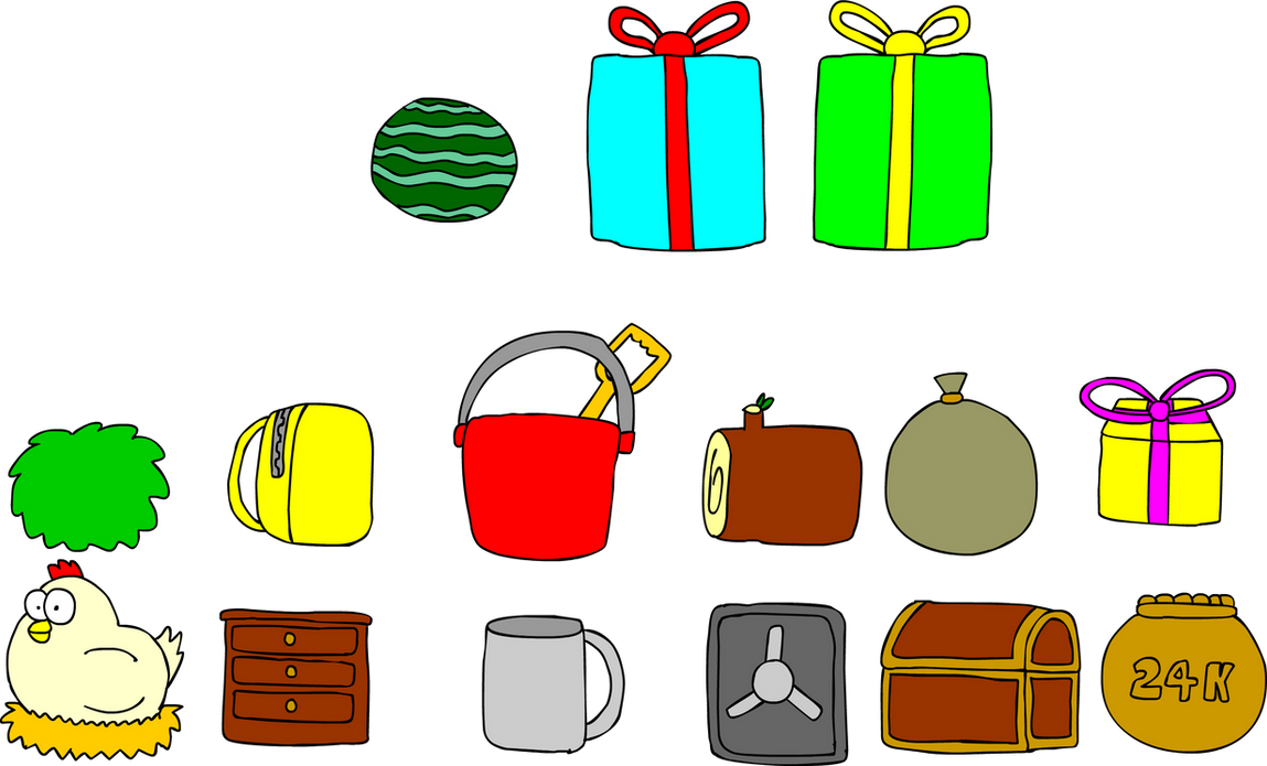 Random items from my Easter livestream by Blackrhinoranger on DeviantArt