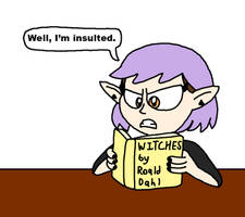 Amity reads Earth's books about witches