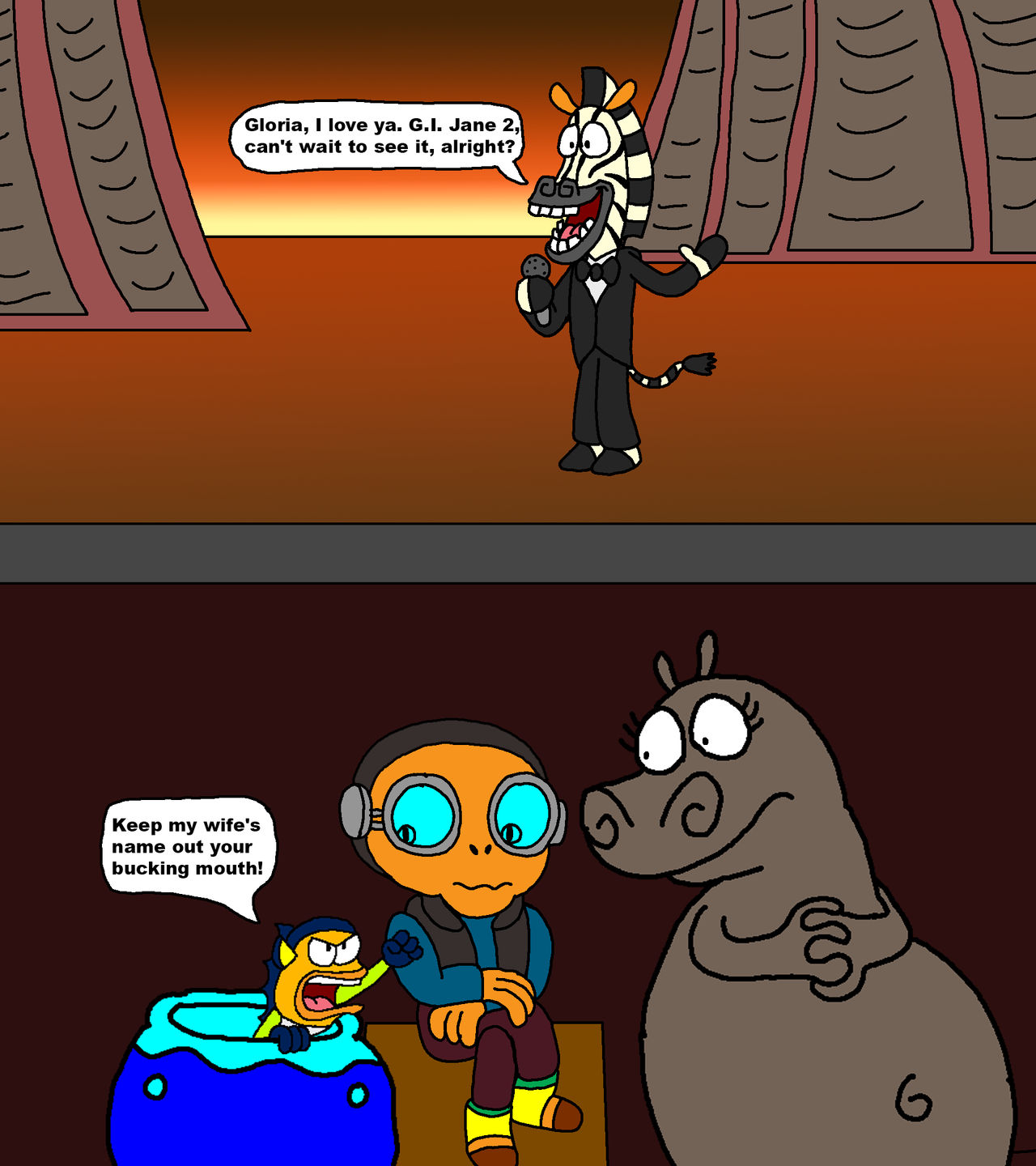 Marty vs Oscar by Blackrhinoranger on DeviantArt