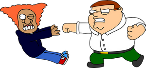 Peter Griffin vs Angry Kid
