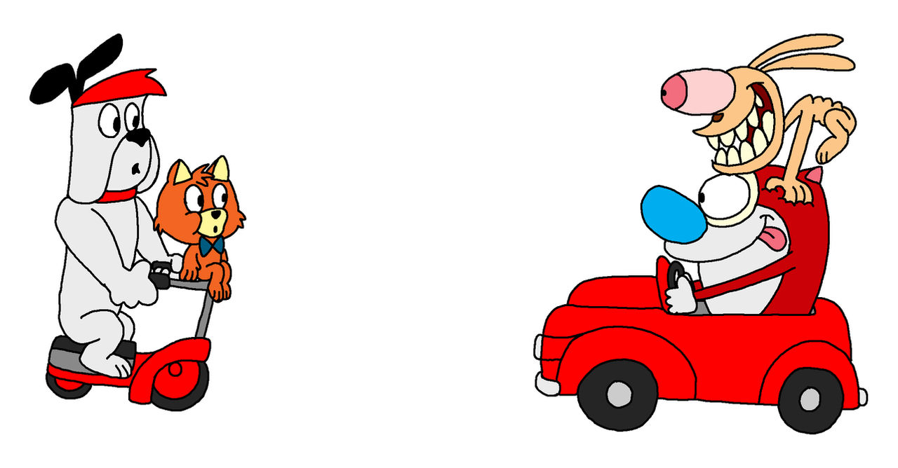 The Ruff And Reddy Show Vector Ruff and Reddy meet Ren and Stimpy by Blackrhinoranger on DeviantArt