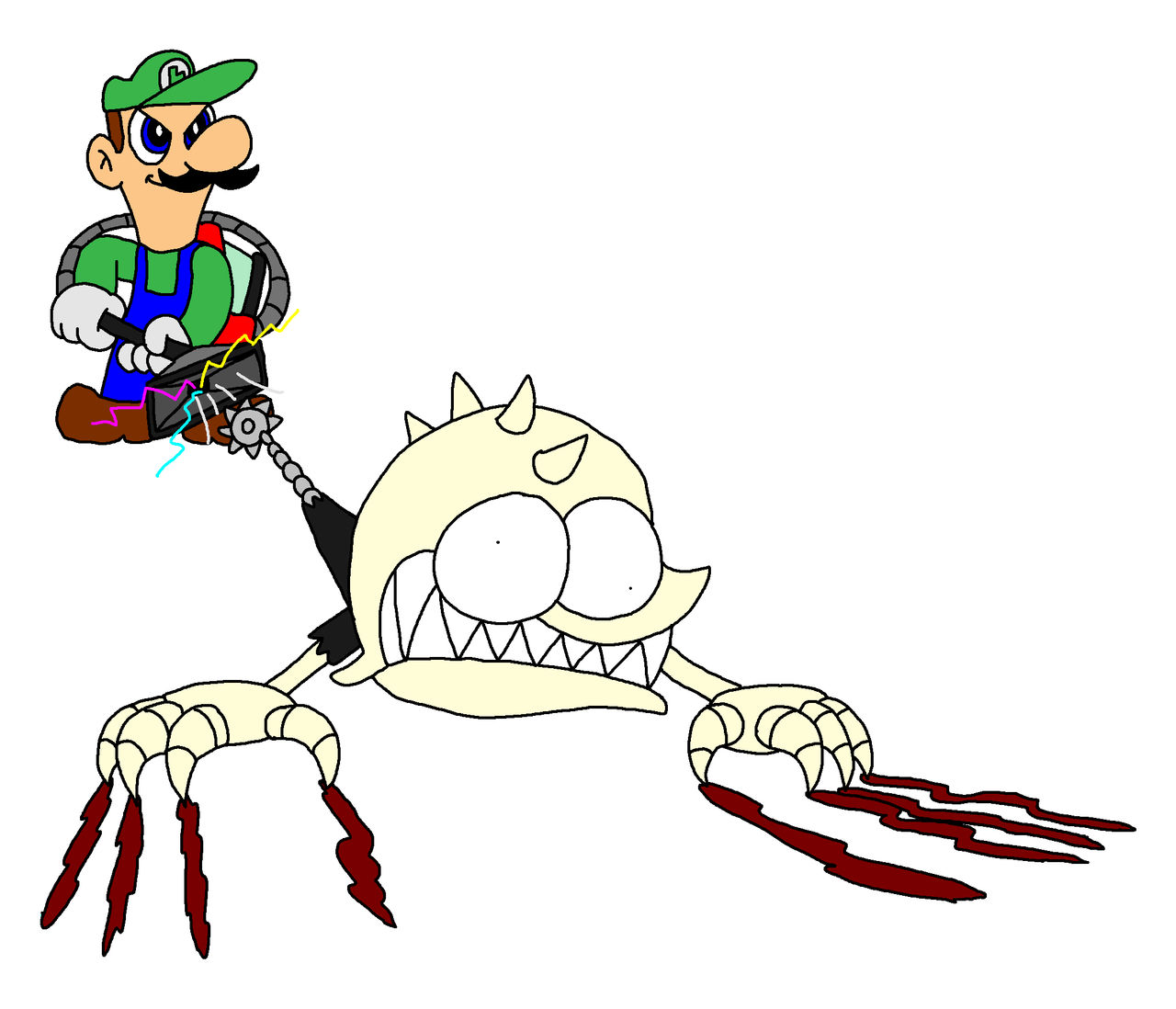 Luigi sucking up Ghost Roaster by Blackrhinoranger on DeviantArt
