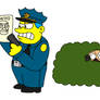 Chief Wiggum trying to find Spy