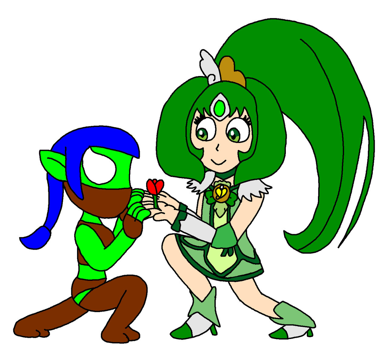 Glitter Spring meets Stealth Elf by Blackrhinoranger on DeviantArt