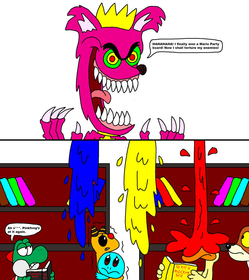 Getting Rained On Mad Mad Pinkfong causes paint rain by Blackrhinoranger on DeviantArt