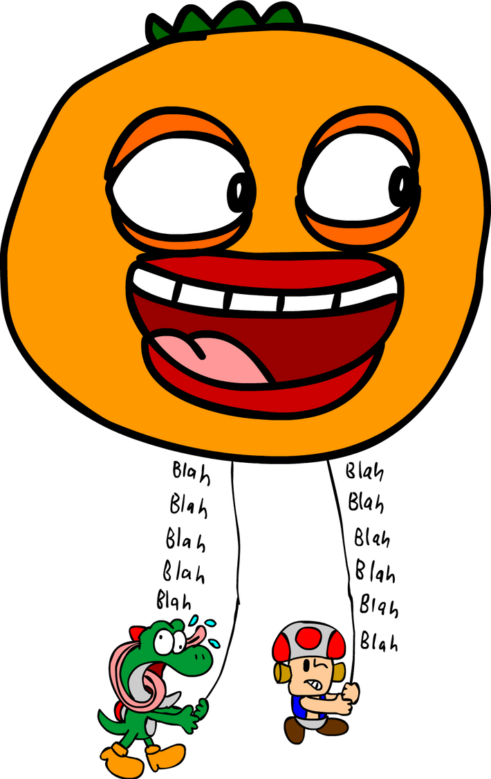 Annoying Rangers Annoying Orange Balloon by Blackrhinoranger on DeviantArt