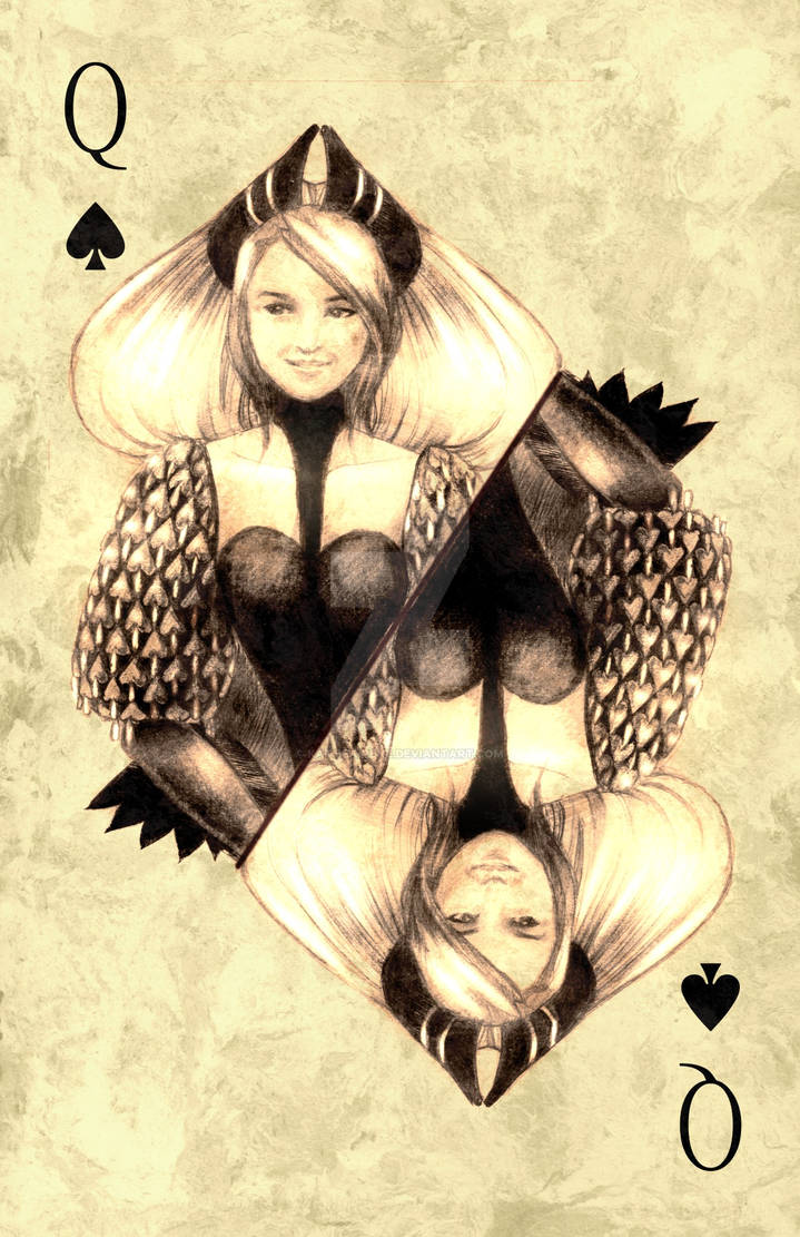 Cards queen of spades by Katheairene on DeviantArt