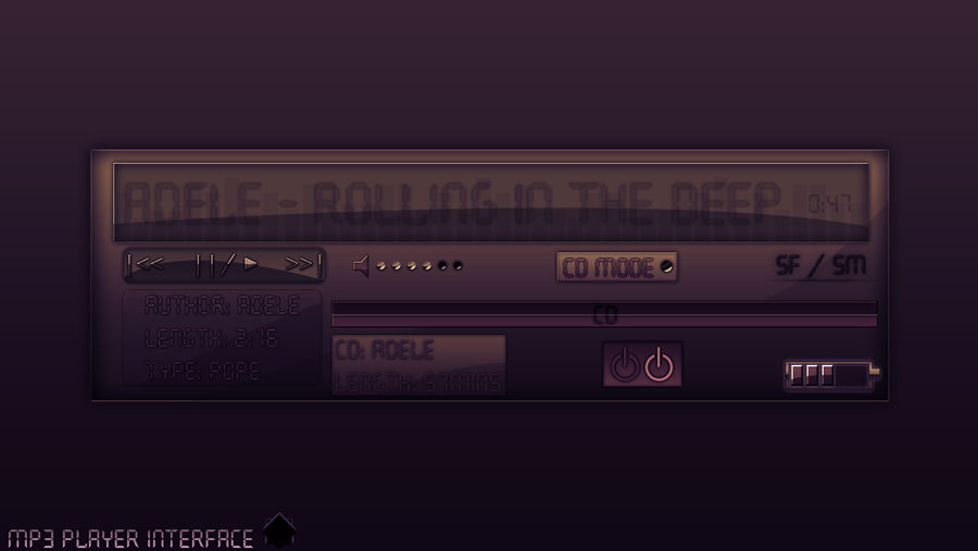 MP3 Player Interface Design. by Crea7ingInterface on DeviantArt