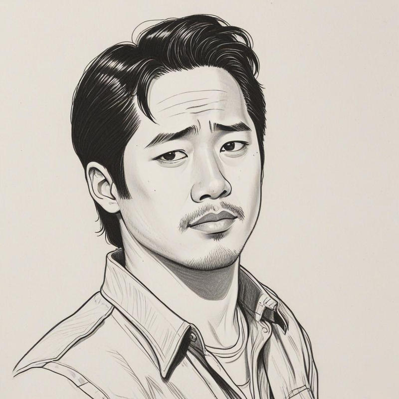 Steven Yeun as Glenn Rhee by WhitePhoenix43 on DeviantArt