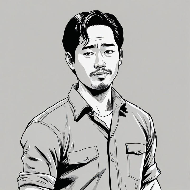 Steven Yeun as Glenn Rhee by WhitePhoenix43 on DeviantArt